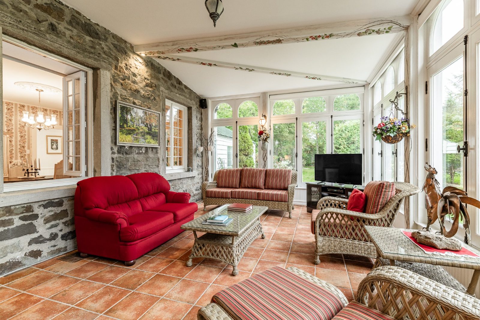 Solarium et coin salon