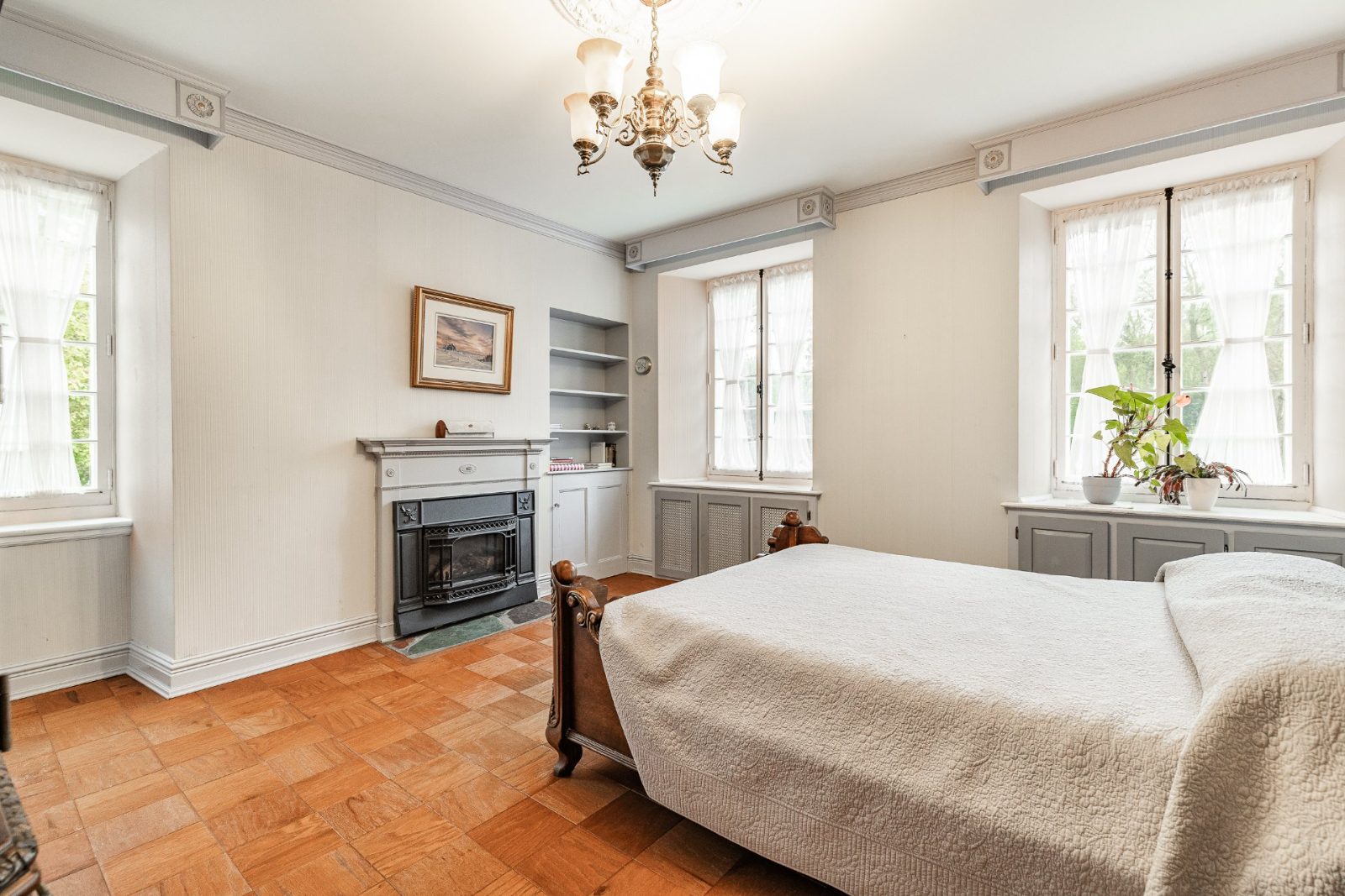 Chambre avec foyer